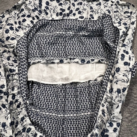 Mlle Gabrielle Maxi Dress Women's XL Floral Sleeveless Boho Tassles - Picture 10 of 13